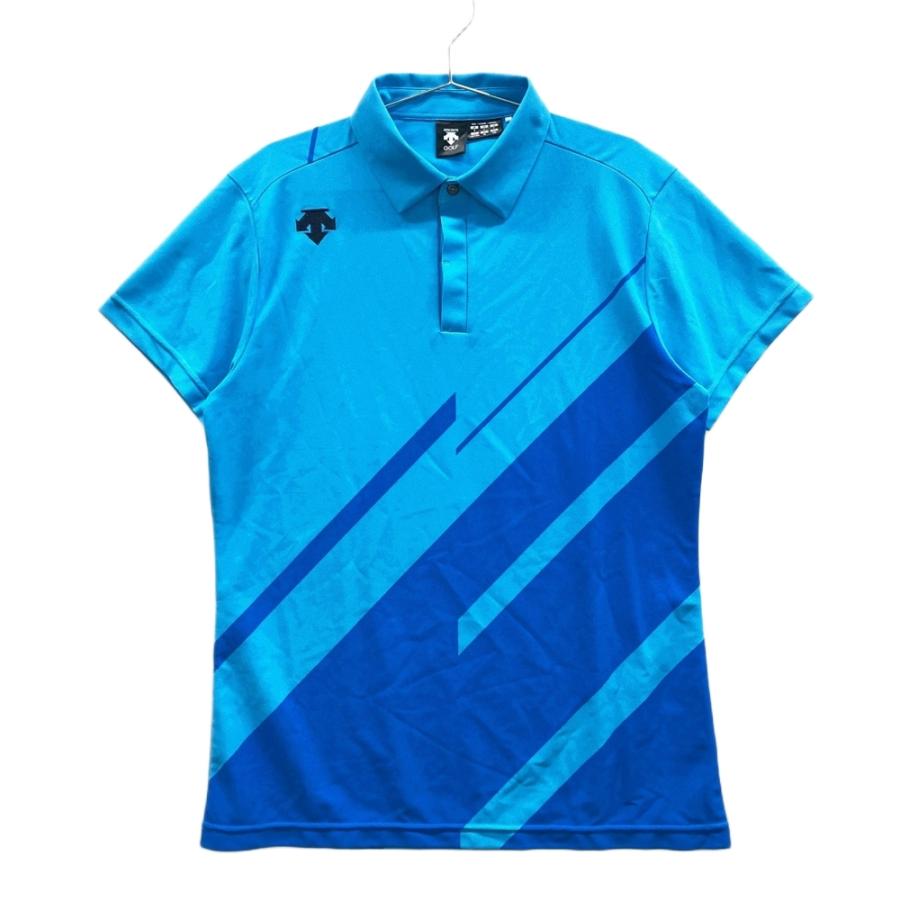 【新品、未使用】デサントゴルフ　メンズ　半袖ウェア DESCENTE GOLF デサントゴルフ 半袖ポロシャツ ブルー系 O ゴルフ