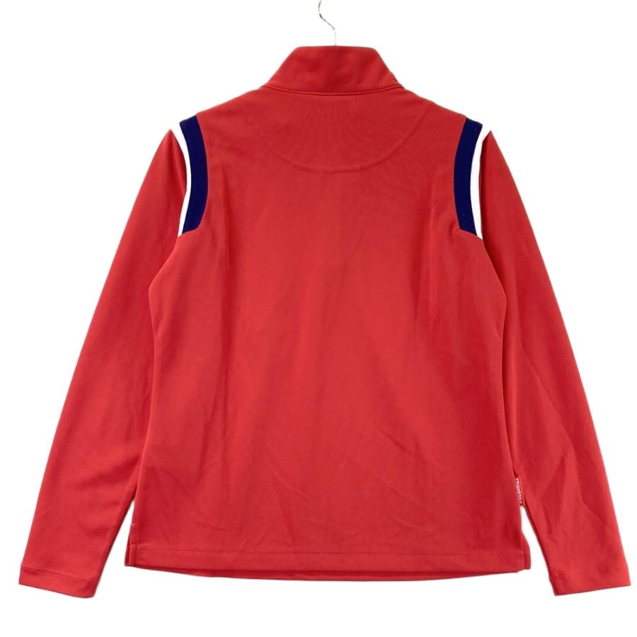 LE COQ GOLF ルコックゴルフ ハーフジップ 長袖Tシャツ レッド系 M 