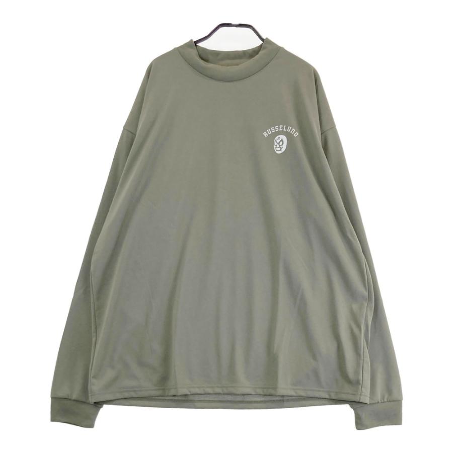 Russeluno モックネック ロングTシャツ ゴルフウェア メンズ サイズ4 美品】RUSSELUNO ラッセルノ バックルチャ モックネック長袖Tシャツ