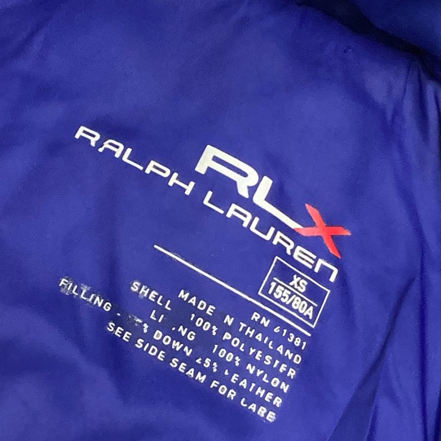 RLX ラルフローレン ダウンベスト ブルー系 XS ゴルフウェア
