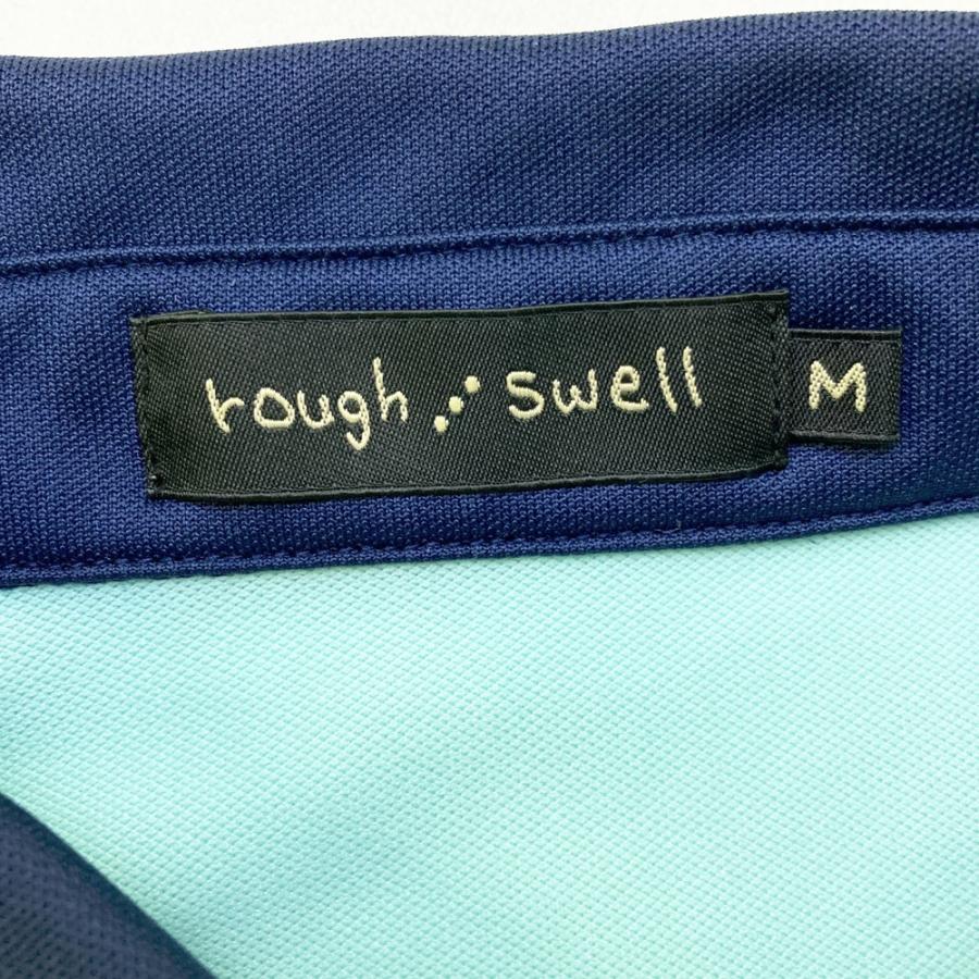 ROUGH&SWELL ラフアンドスウェル 半袖ポロシャツ ネイビー系 M ゴルフ