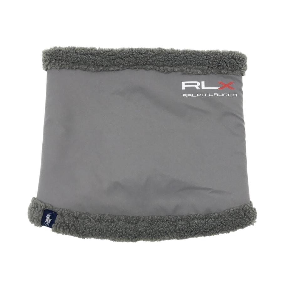 RLX Ralph Lauren ネックウォーマー グレー/ネイビー RLX ラルフローレン ボア ネックウォーマー グレー系 ONE SIZE ゴルフ