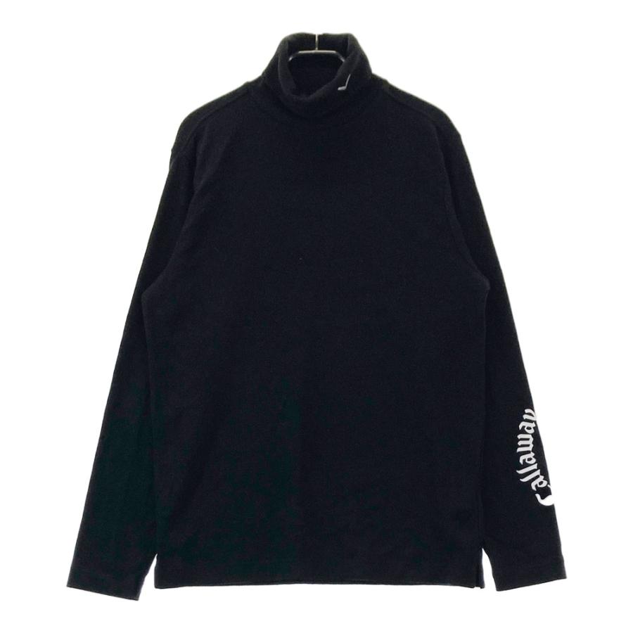 CALLAWAY キャロウェイ 起毛 タートルネック 長袖Tシャツ ブラック系 L