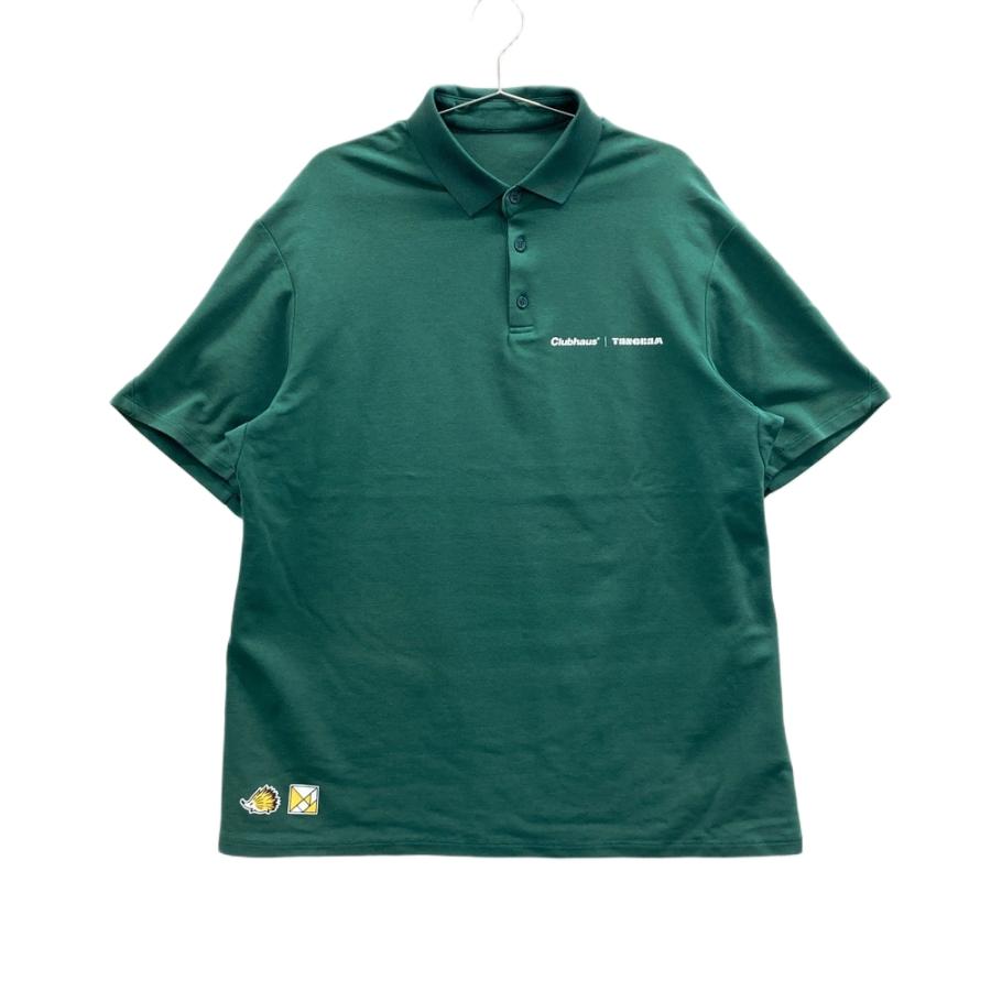 TANGRAM タングラム ×CLUBHAUS 半袖ポロシャツ グリーン系 XXL ゴルフ