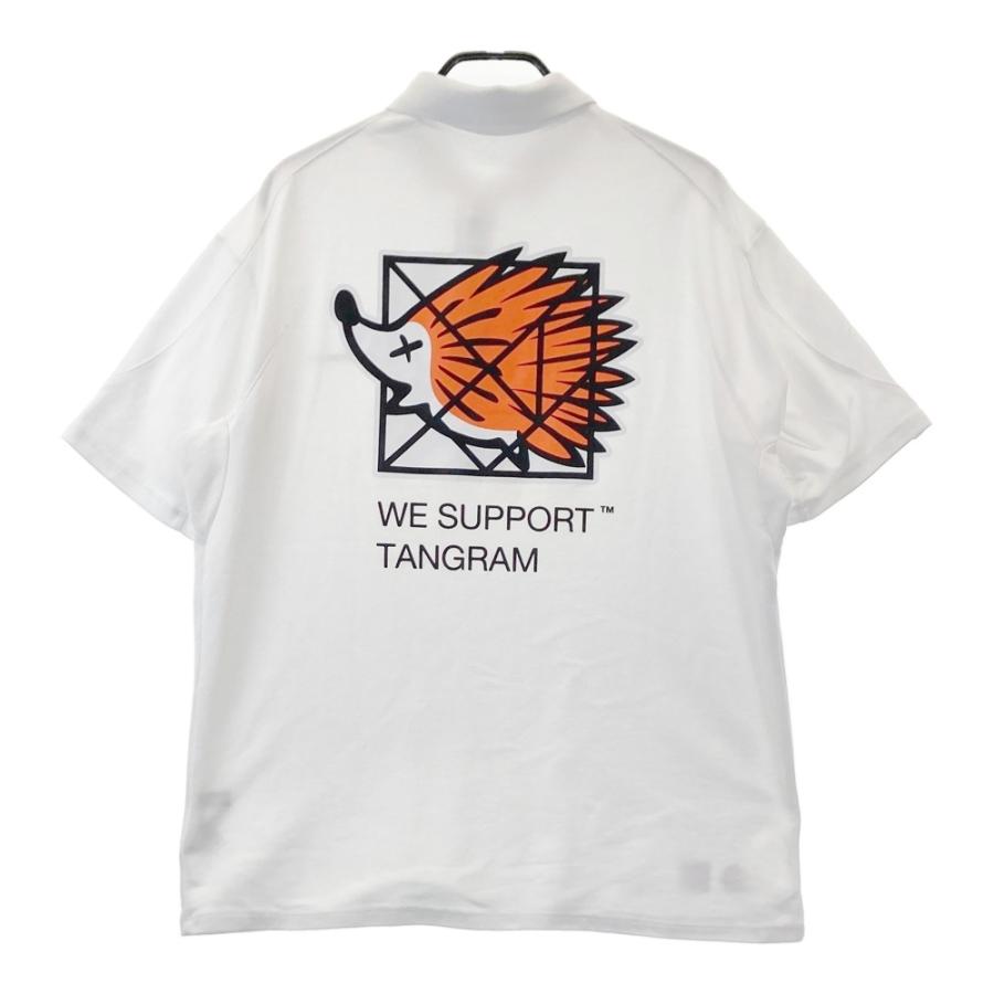 CLUBHAUS × TANGRAM ポロシャツ タングラムクラブハウス ゴルフ TANGRAM タングラム ×CLUBHAUS 半袖ポロシャツ ホワイト系 XXL ゴルフ