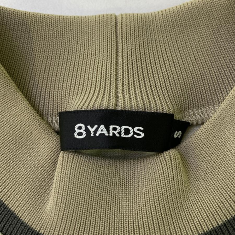 8YARDS ハチヤーズ ハイネック 半袖Tシャツ ベージュ系 S ゴルフウェア