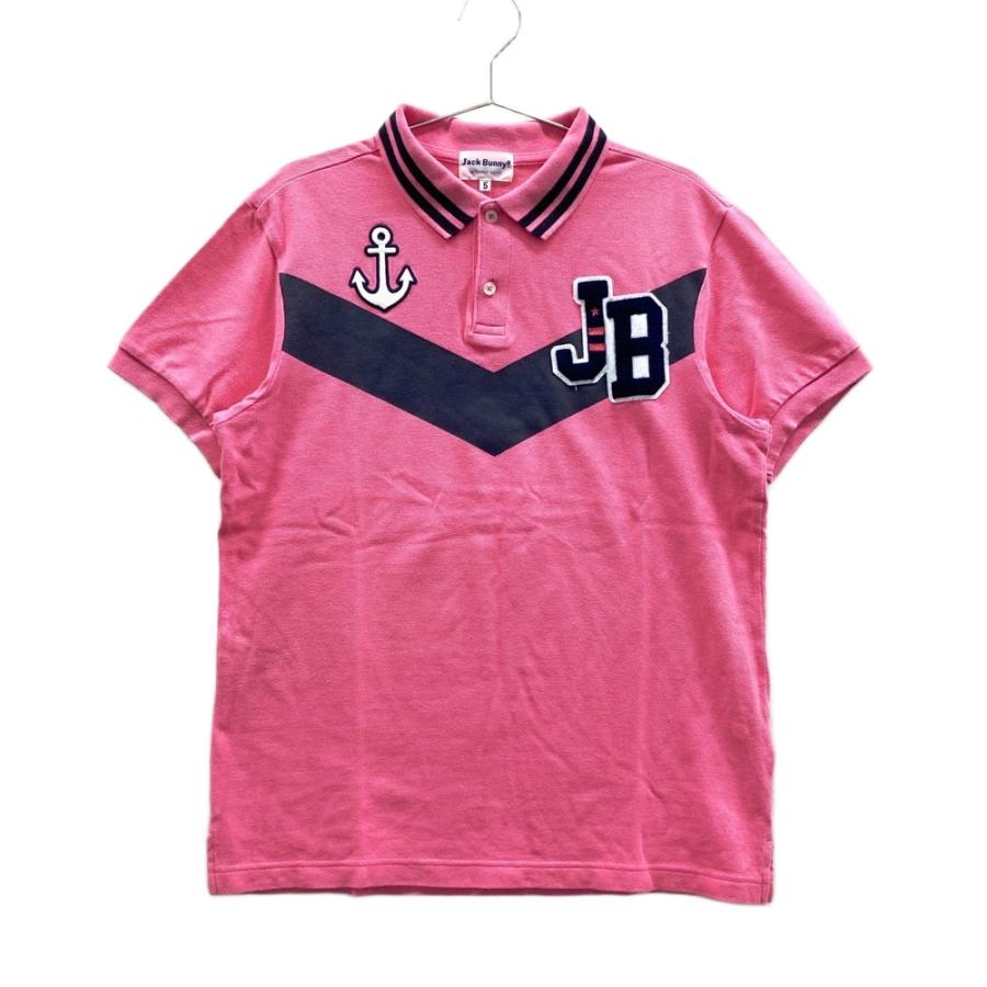 JACK BUNNY ジャックバニー 半袖ポロシャツ ピンク系 5 ゴルフウェア