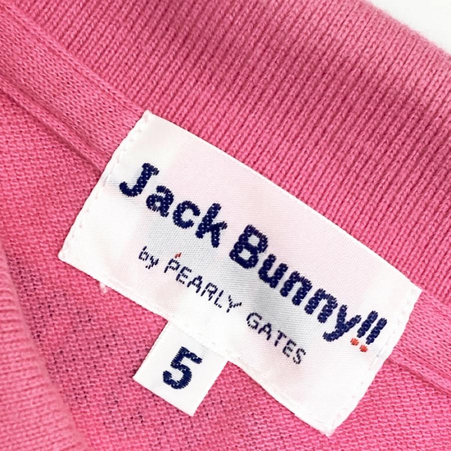 JACK BUNNY ジャックバニー 半袖ポロシャツ ピンク系 5 ゴルフウェア