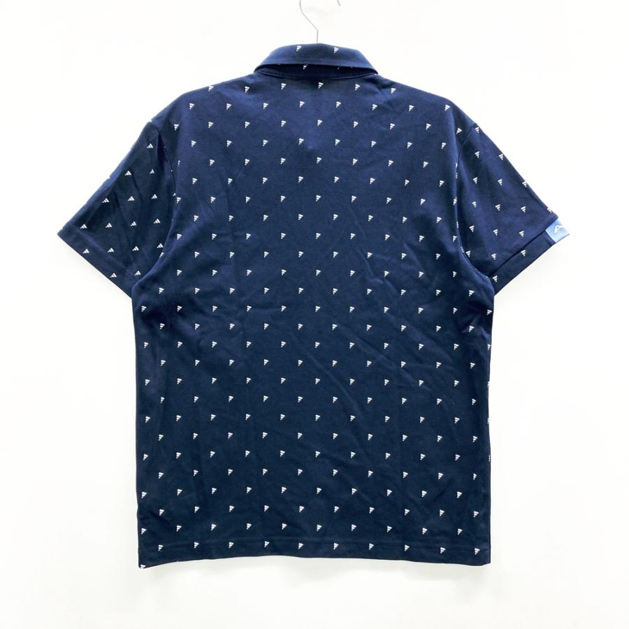 ADIDAS GOLF アディダスゴルフ HT6839 半袖ポロシャツ 総柄 ネイビー系