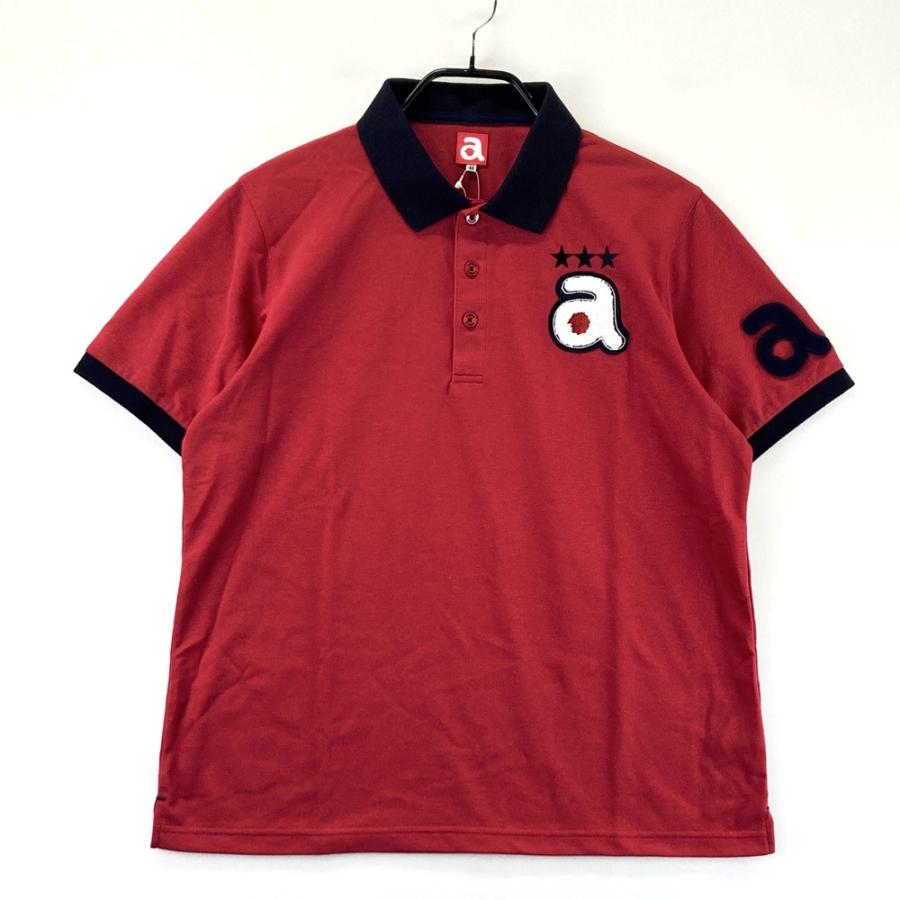 新品】ARCHIVIO アルチビオ 半袖ポロシャツ レッド系 48 ゴルフウェア