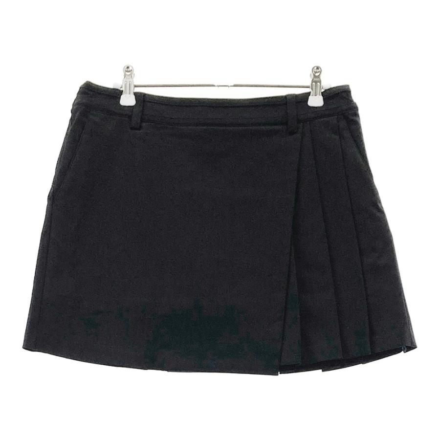 TAYLOR MADE テーラーメイド インナー付 プリーツスカート ブラック系