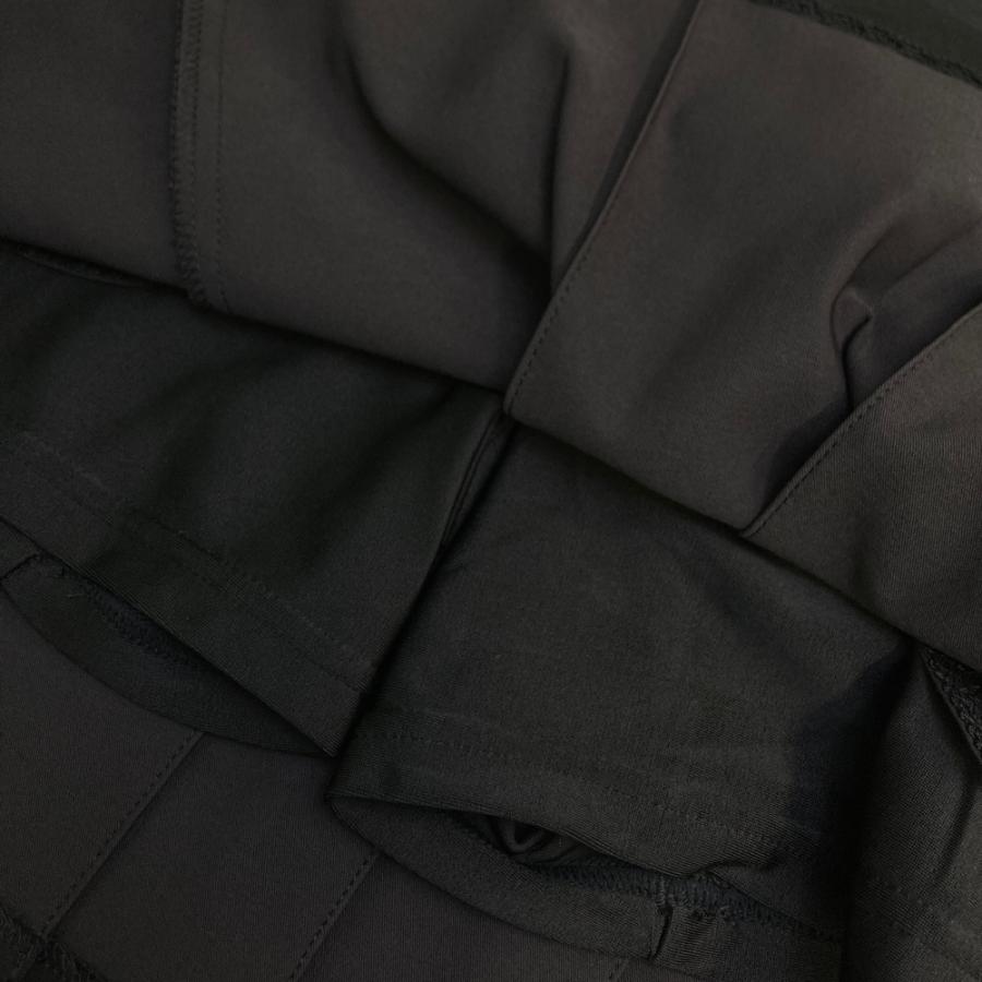 TAYLOR MADE テーラーメイド インナー付 プリーツスカート ブラック系