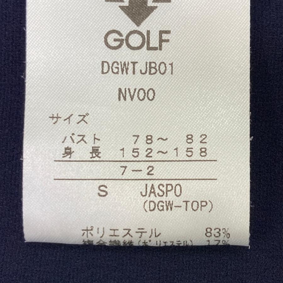DESCENTE GOLF デサントゴルフ 長袖ポロシャツ ネイビー系 S ゴルフ