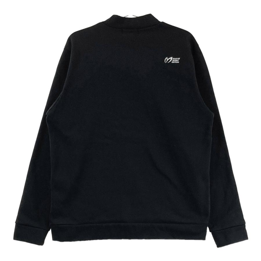 新品 マスターバニー スウェット セーター 胸ロゴ ブラック Mサイズ（4） MASTER BUNNY EDITION マスターバニーエディション 裏起毛 ハイネック