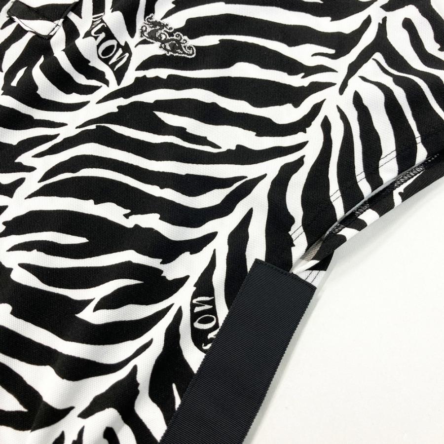 DANCE WITH DRAGON ダンスウィズドラゴン ; 半袖ポロシャツ アニマル柄