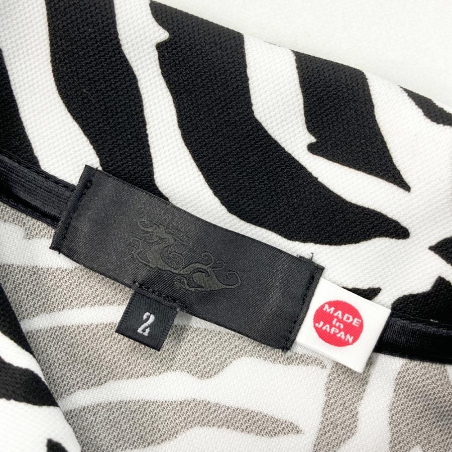 DANCE WITH DRAGON ダンスウィズドラゴン ; 半袖ポロシャツ アニマル柄