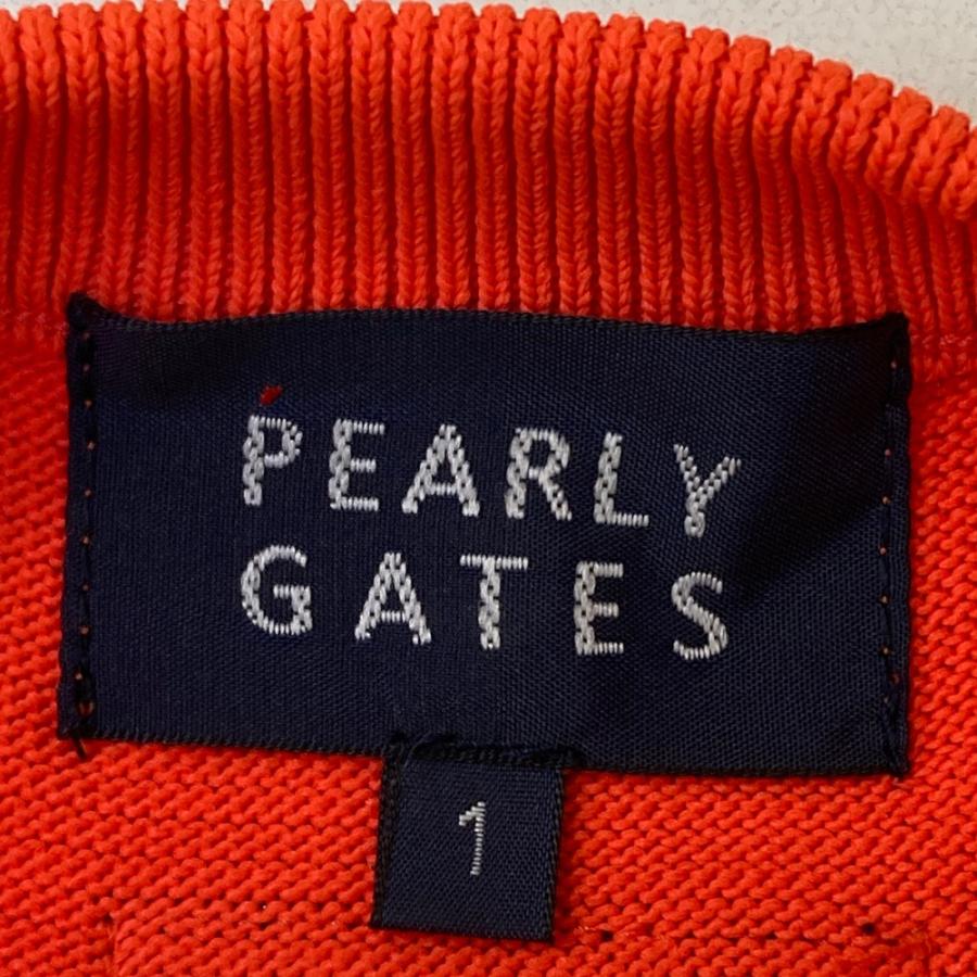PEARLY GATES パーリーゲイツ ニットセーター オレンジ系 1 ゴルフ