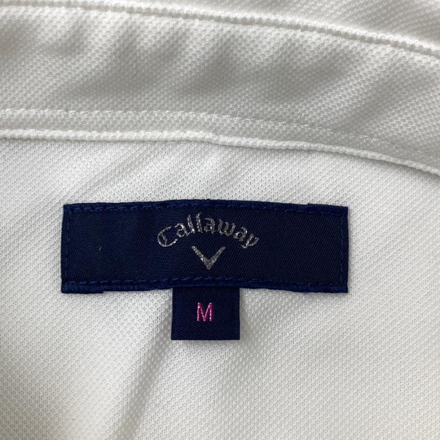 CALLAWAY キャロウェイ 長袖ポロシャツ ホワイト系 M ゴルフウェア
