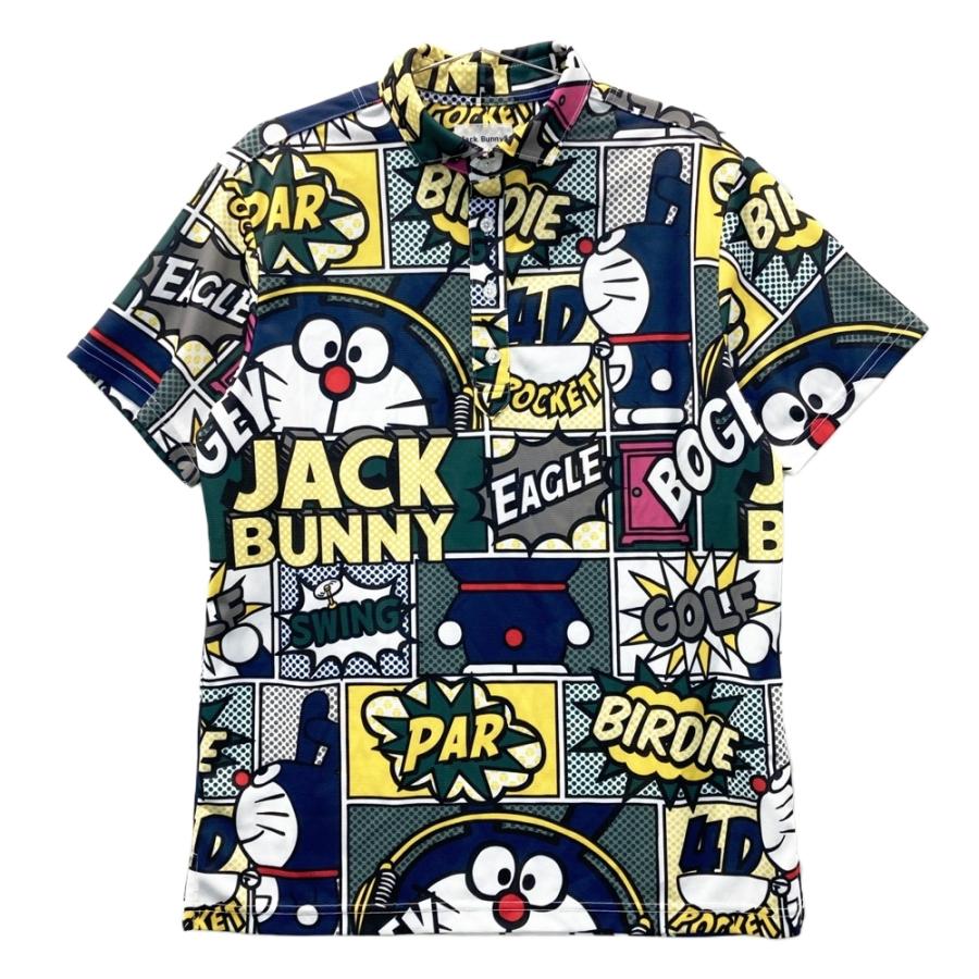 美品】JACK BUNNY ジャックバニー ×ドラえもん ; 半袖ポロシャツ