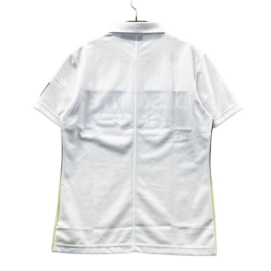 DESCENTE ゴルフメンズポロシャツ ホワイト グラデーション Oサイズ DESCENTE GOLF デサントゴルフ 半袖ポロシャツ グラデーション