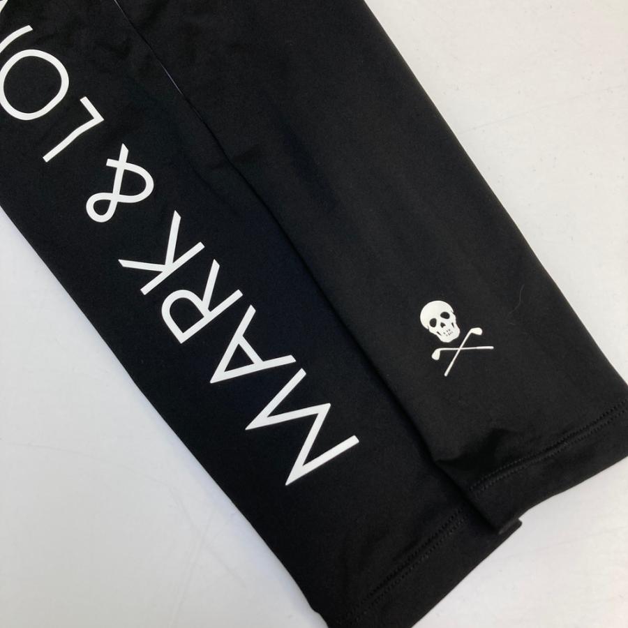 MARK & LONA タートルネック ゴルフウェア サイズ44 MARK&LONA マークアンドロナ ハイネック 長袖Tシャツ スカル ブラック