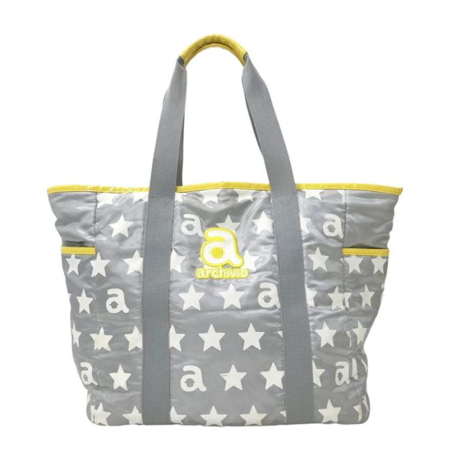 archivio ロゴ入りロッカーバック ARCHIVIO アルチビオ ロッカーバッグ トートバッグ ロゴ 星柄 グレー系