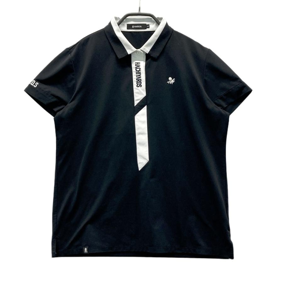8YARDS ハチヤーズ 2023年モデル 半袖ポロシャツ ブラック系 L ゴルフ