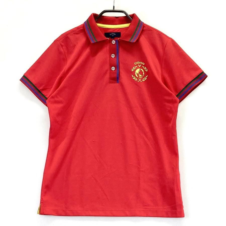 CALLAWAY キャロウェイ 半袖ポロシャツ レッド系 LL ゴルフウェア
