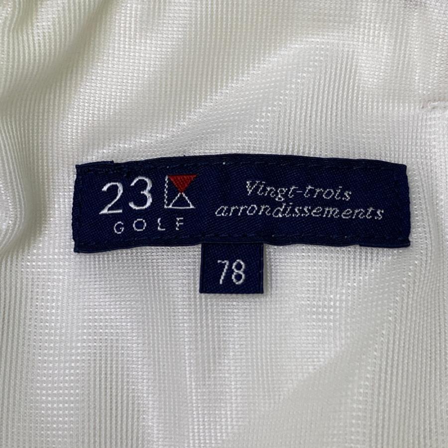 未使用品【23区ゴルフ】メンズ　定番　ホワイトパンツ　サイズ82　ストレッチ 23区GOLF ニジュウサンクゴルフ ストレッチパンツ ホワイト系 78