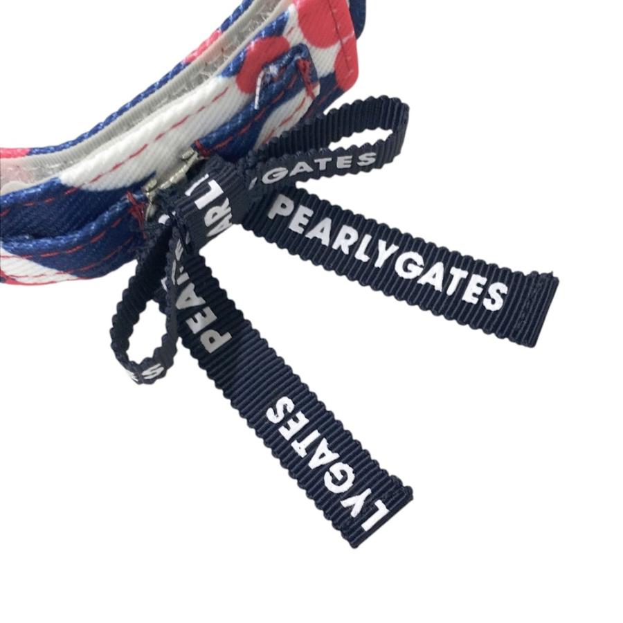 新品】PEARLY GATES パーリーゲイツ ロゴ刺繍入り りぼん付きサン