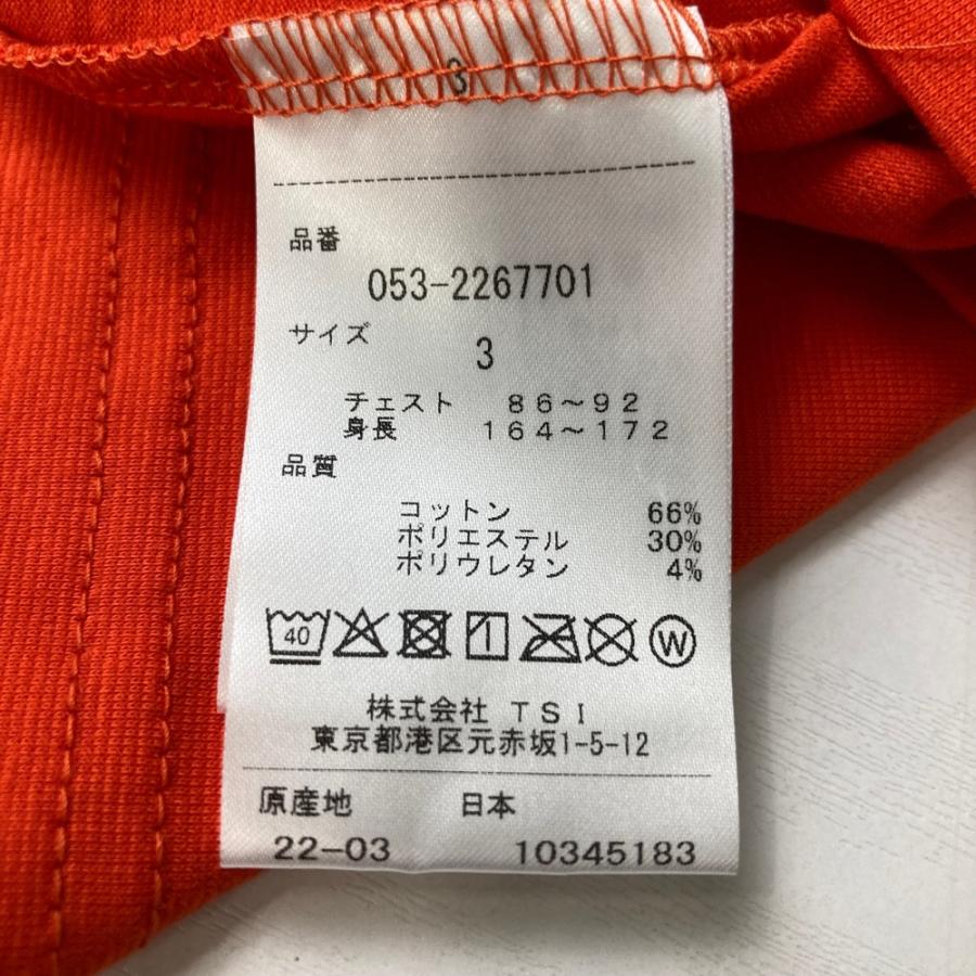 サイズ：3 PEARLY GATES パーリーゲイツ  フロントロゴ ハイネック半袖Tシャツ  オレンジ系 [240101561628] ゴルフウェア メンズ ストスト 新品】PEARLY GATES パーリーゲイツ フロントロゴ ハイネック半袖T