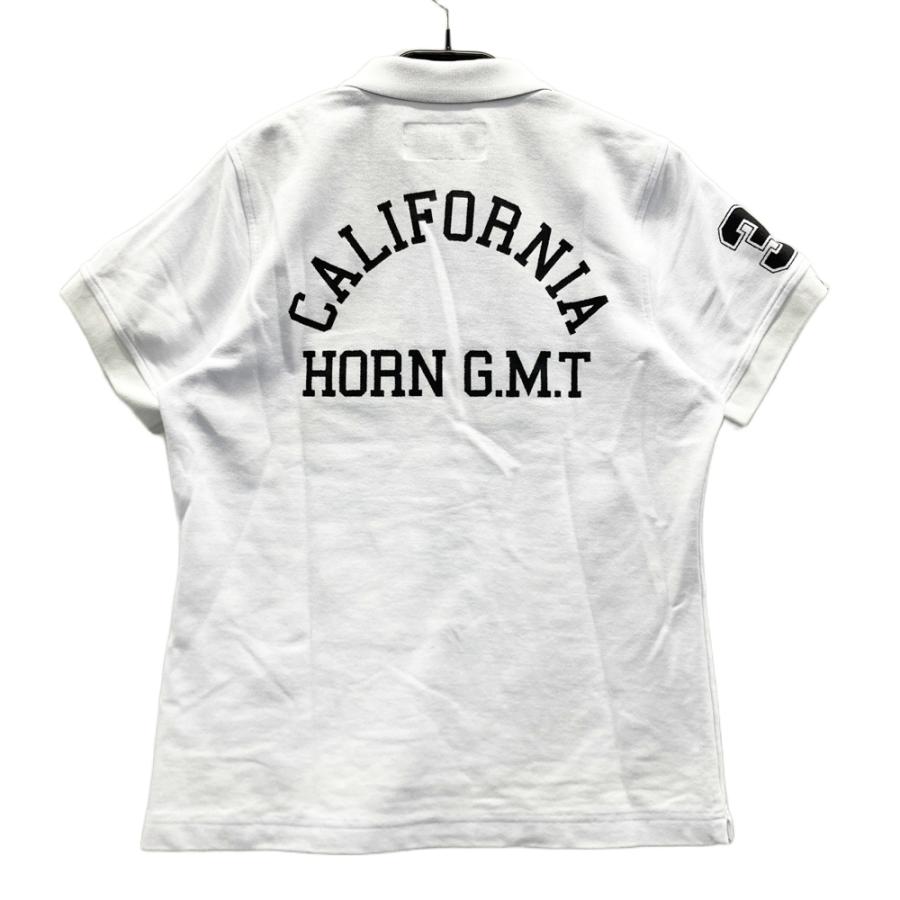 HORN GARMENT ゴルフウェア ポロシャツ ホワイト HORN GARMENT HORN GMT ホーン ガーメント 半袖ポロシャツ ホワイト系