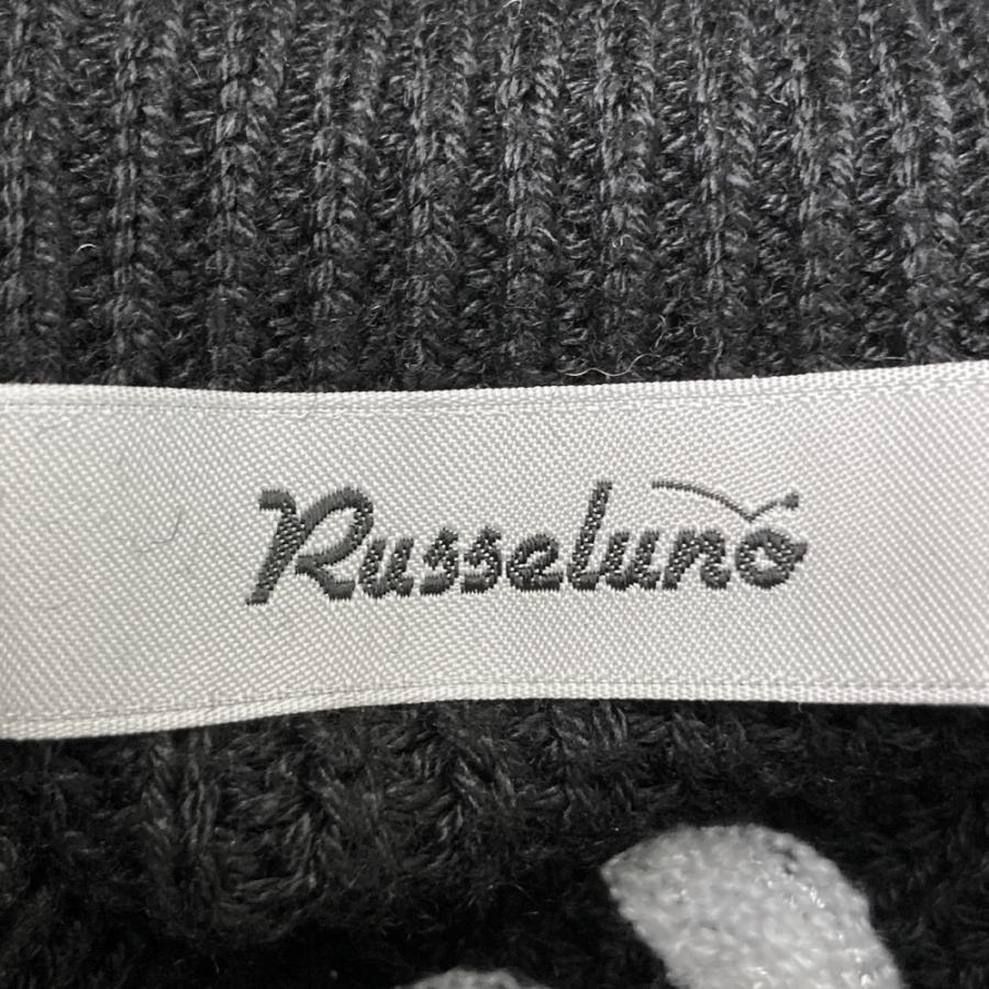 Russeluno（ラッセルノ） ウール混 ハイネック 長袖 ニットセーター