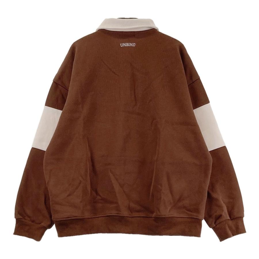 UNBIND アンバインド 長袖ポロシャツ ブラウン系 L ゴルフウェア