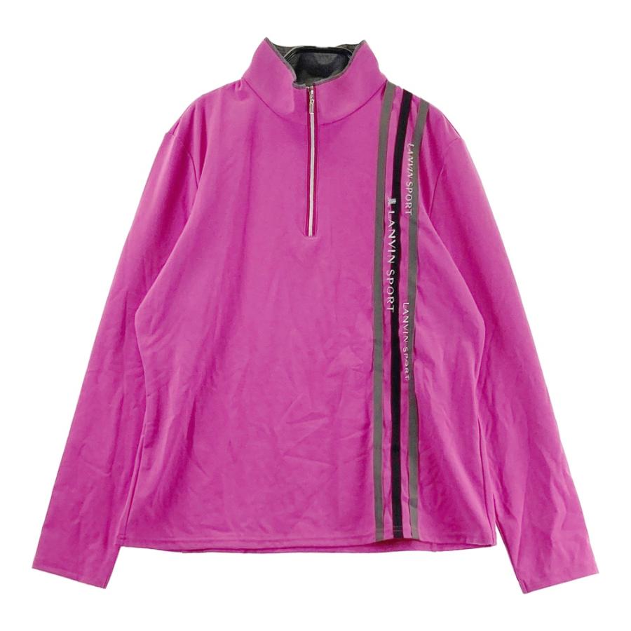 LANVIN SPORT ランバン スポール ハーフジップ 長袖Tシャツ ロゴライン