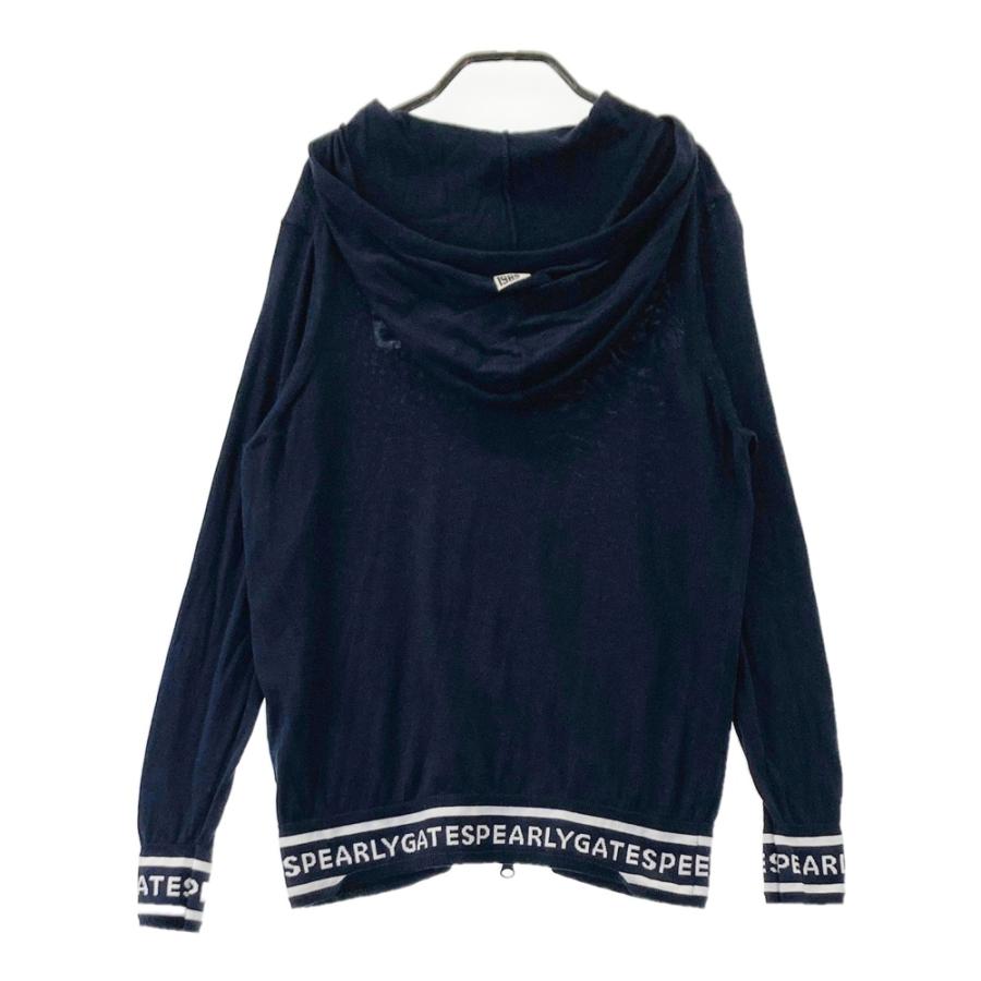 PEARLY GATES パーリーゲイツ フード付 薄手 ニットジップジャケット