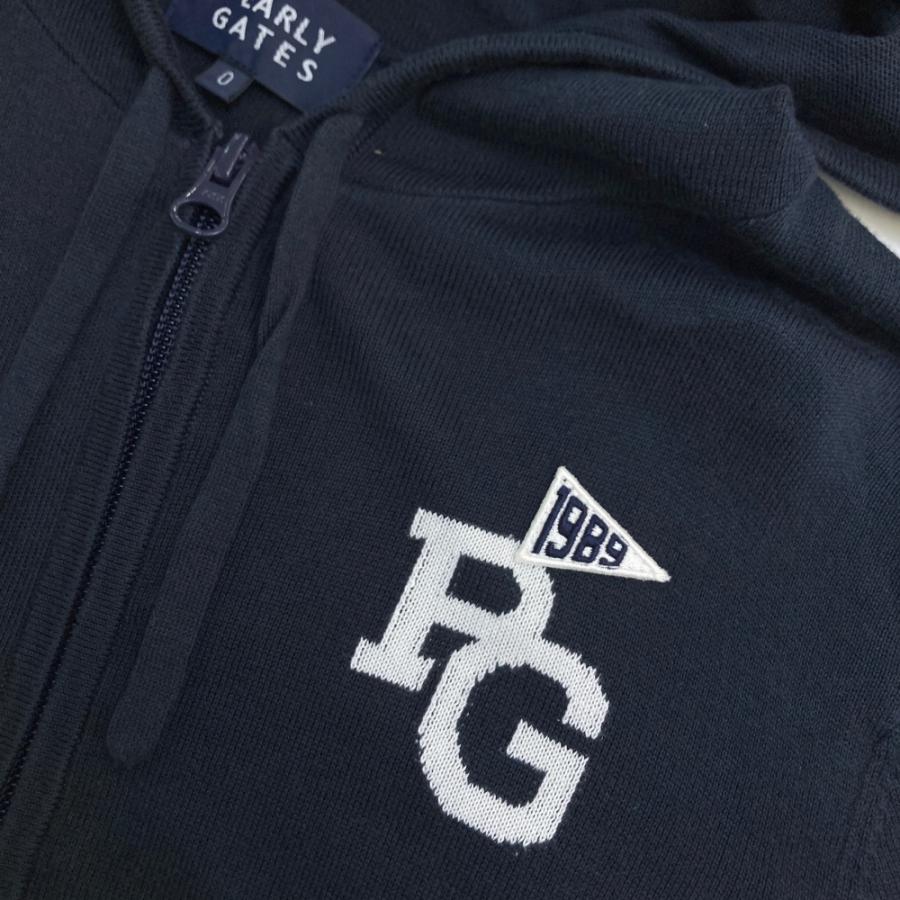 PEARLY GATES パーリーゲイツ フード付 薄手 ニットジップジャケット