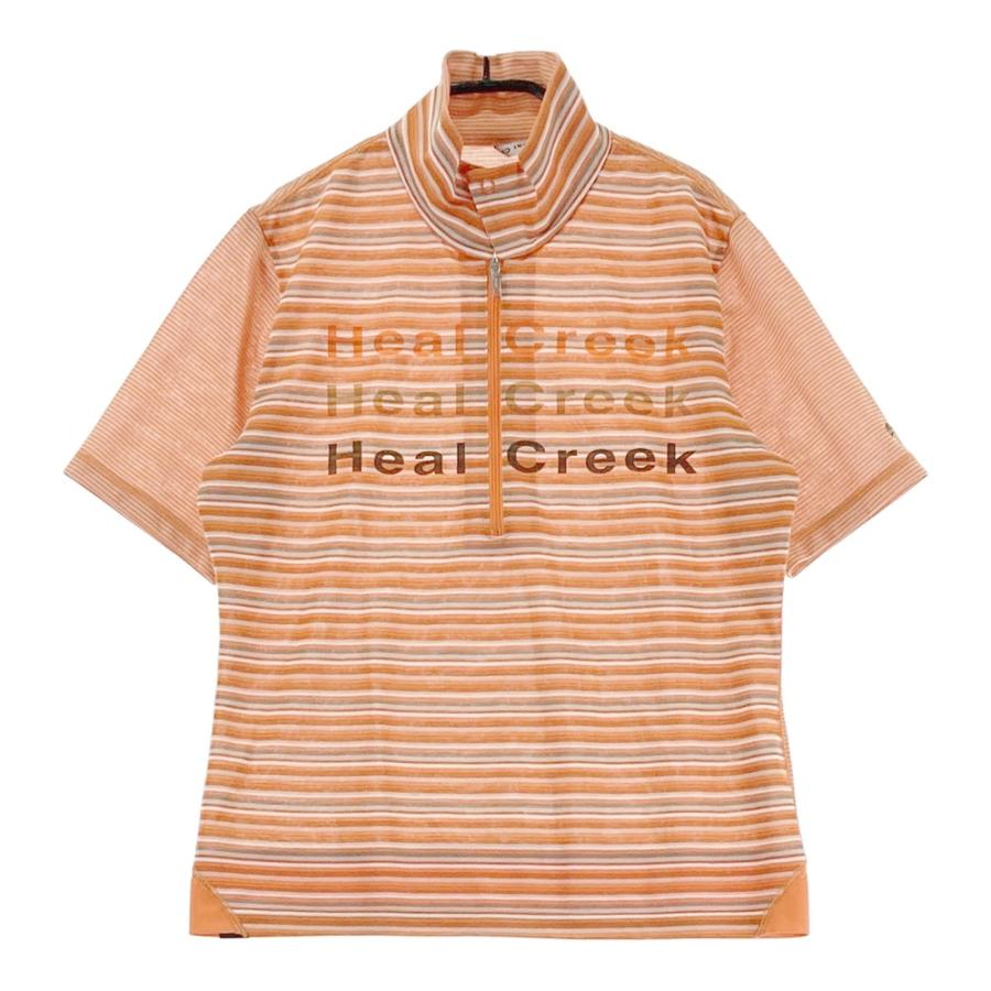 HEAL CREEK ヒールクリーク 002-23547 襟付 ハーフジップ半袖Tシャツ