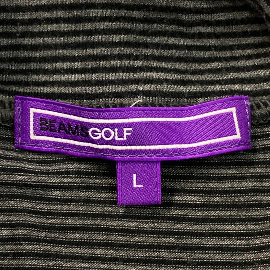 BEAMS GOLF ビームスゴルフ タートルネック 長袖Tシャツ ボーダー柄