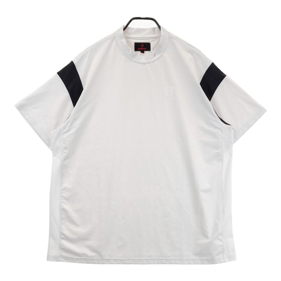 BRIEFING ブリーフィング モックネック 半袖Tシャツ ホワイト XL
