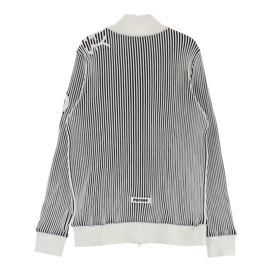 サイズ：1 PEARLY GATES パーリーゲイツ 2023年 ニットジャケット  ホワイト系 [240101563820] ゴルフウェア レディース ストスト サイズ：1 PEARLY GATES パーリーゲイツ 2023年 ニットジャケット