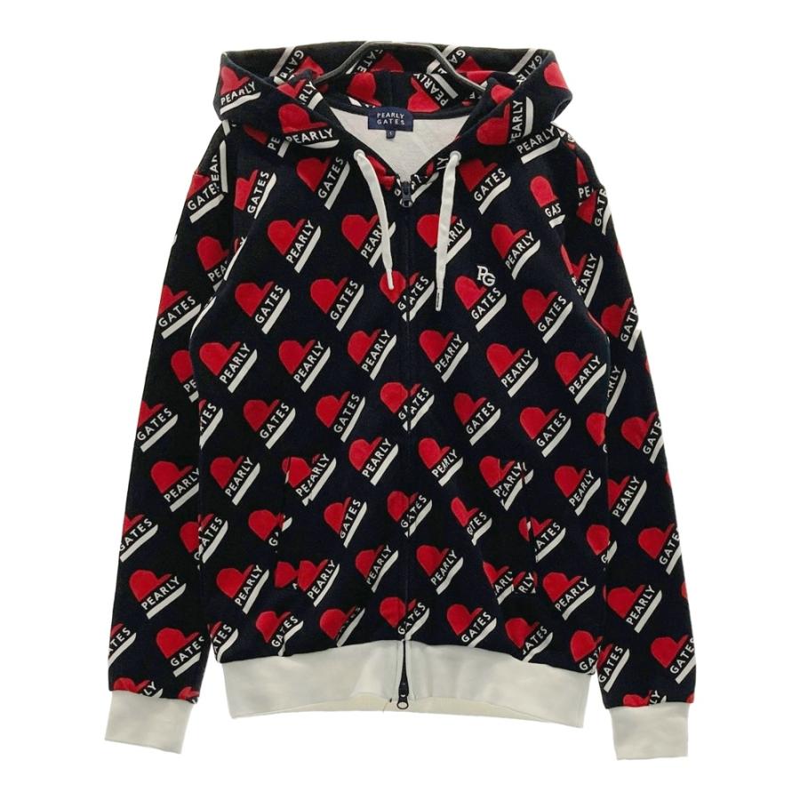 美品　PEARLY GATES プルオーバーパーカー　レディース　0 ダンボールフーディプルオーバー | PEARLY GATES（パーリーゲイツ