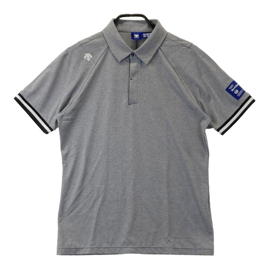 DESCENTE GOLF デサントゴルフ 半袖ポロシャツ グレー系 M ゴルフ