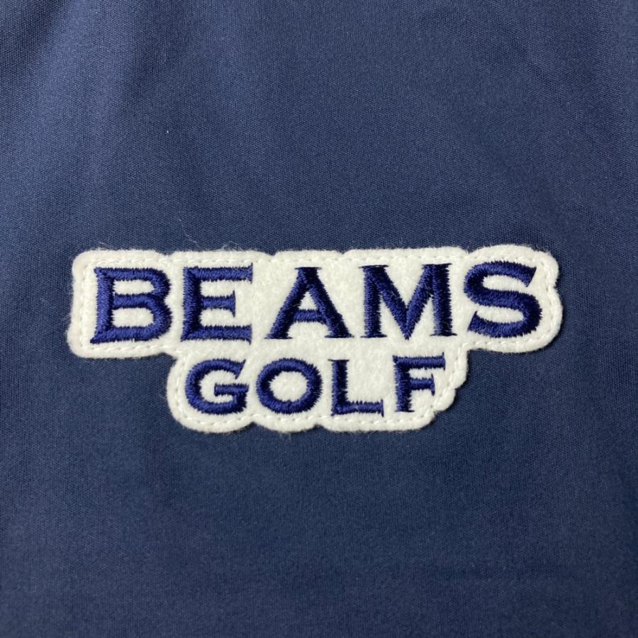 BEAMS GOLF ビームスゴルフ ジップジャケット ワッペン ネイビー系 M