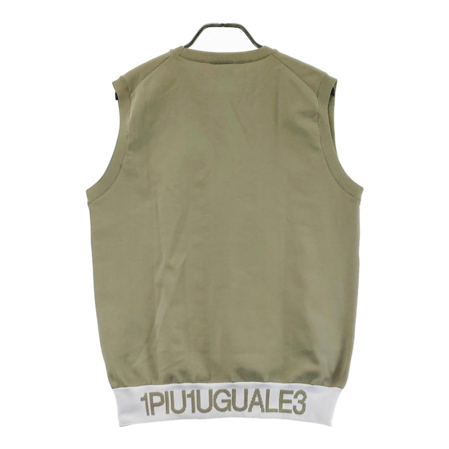 1PIU1UGUALE3 GOLF ニットベスト ブラウン系 5 ゴルフウェア メンズ