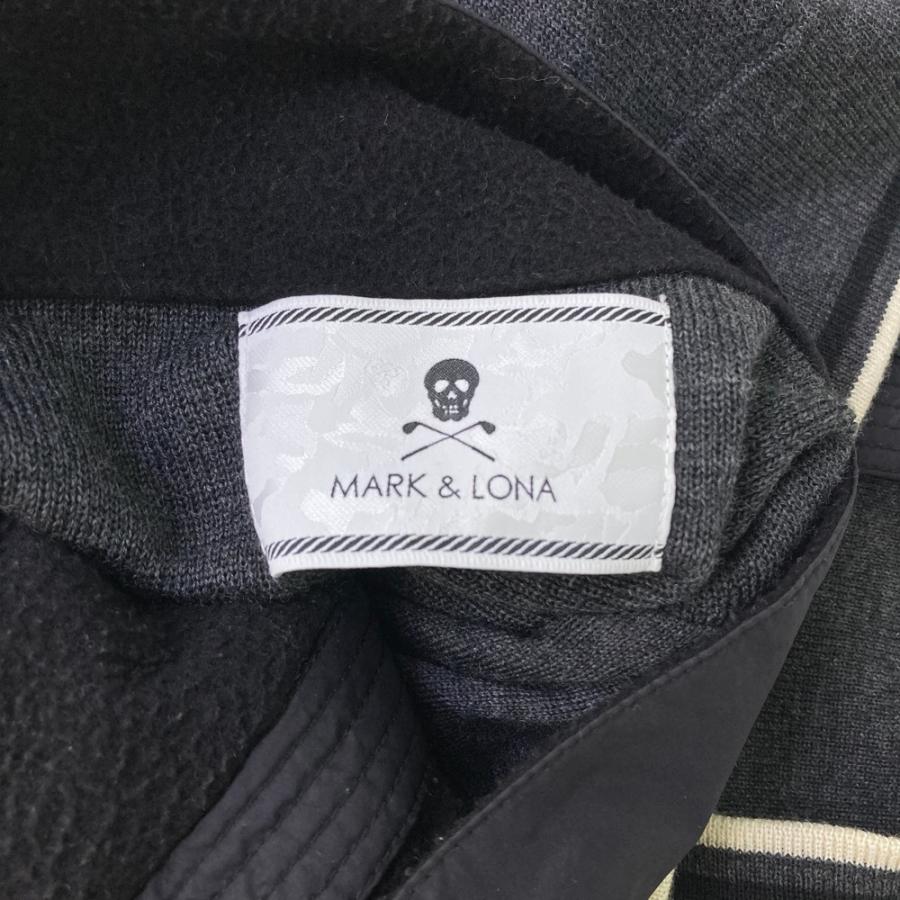 MARK&LONA マークアンドロナ 切替 長袖ニットジャケット グレー系 XL
