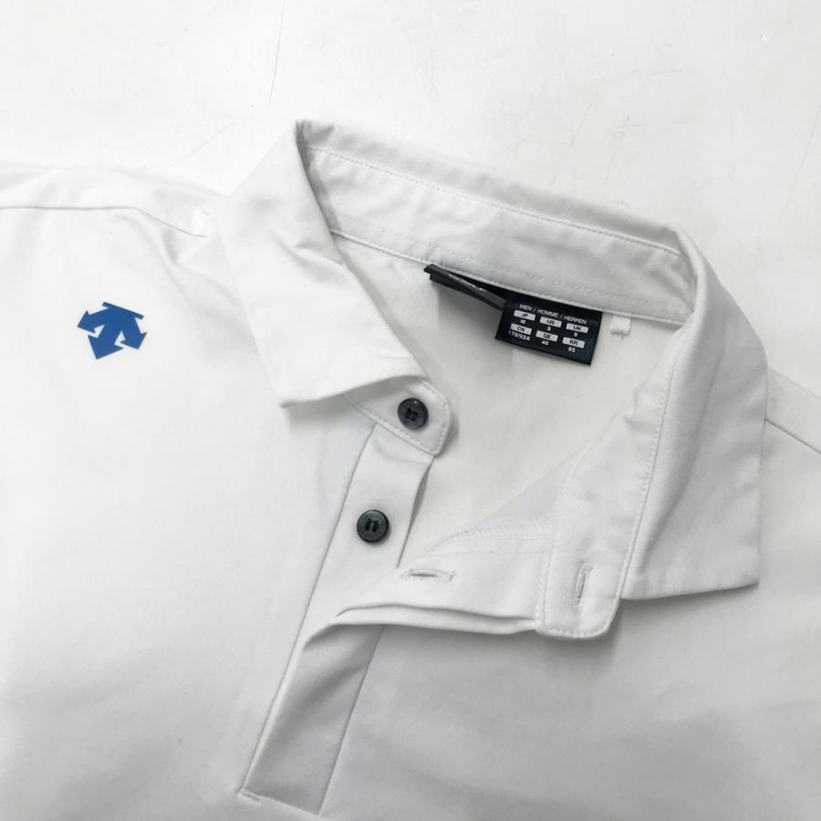 DESCENTE GOLF デサントゴルフ 半袖ポロシャツ ホワイト系 M ゴルフ