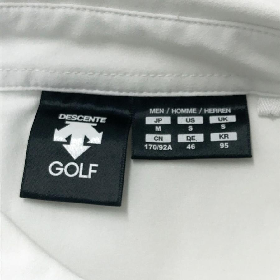 DESCENTE GOLF デサントゴルフ 半袖ポロシャツ ホワイト系 M ゴルフ