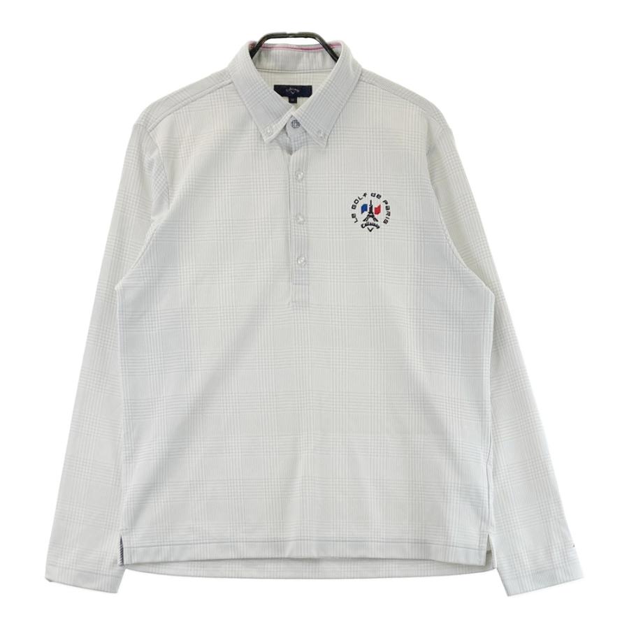 CALLAWAY キャロウェイ 長袖ポロシャツ ボタンダウン チェック柄