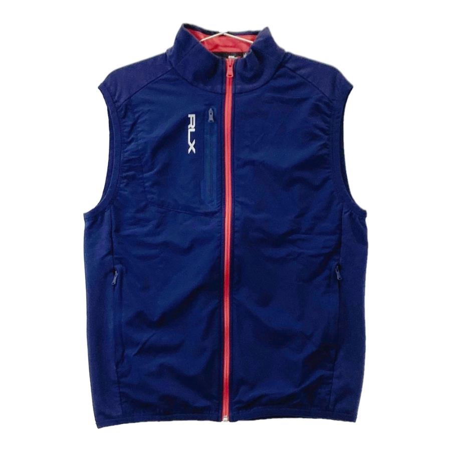 RLX ネイビー メンズベスト RLX ラルフローレン ジップベスト ネイビー系 S ゴルフウェア メンズ